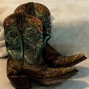Dan Post Blue Bird Cowboy Boots Sz 7M